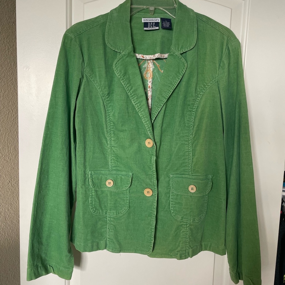 DC Green Embroidered Women's Blazer